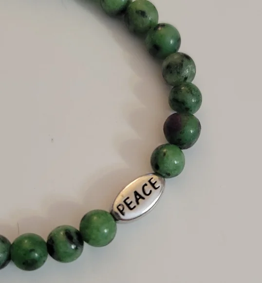 Ruby In Zoisite Good Trouble Bracelet - Picture 4 of 4